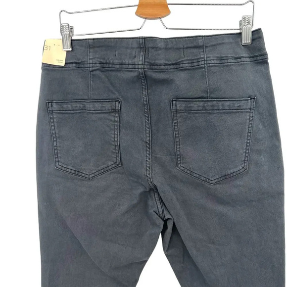 Anthropologie Pilcro Skinny Jeans With Side Buttons High Rise Gray Size 31 - Picture 8 of 16